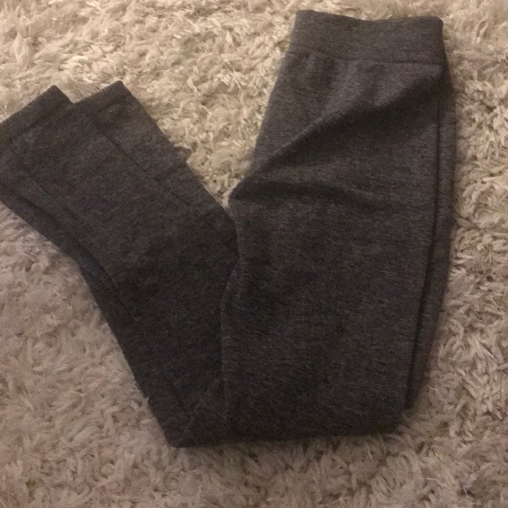 Grey fleece lined legging